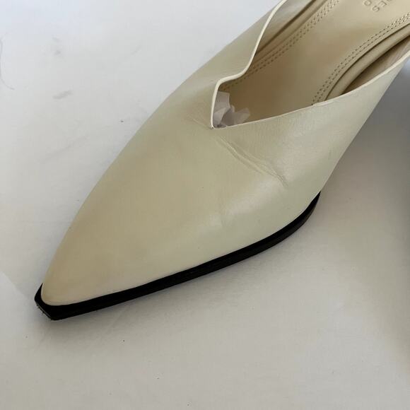 Mercedes Castillo Noriko Leather Mules Sz US 8 EU 38 - Picture 4 of 8